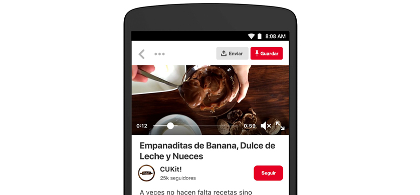 Pinterest presenta nuevas formas de descubrir videos inspiradores