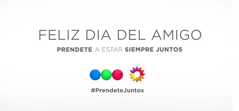 "Prendete a estar siempre juntos", la acción en conjunto de eltrece y Telefe por el día del amigo