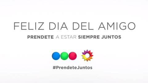 "Prendete a estar siempre juntos", la acción en conjunto de eltrece y Telefe por el día del amigo