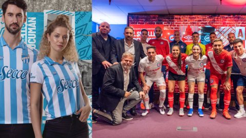 Umbro presentó las camisetas de Atlético Tucumán y Argentinos Juniors