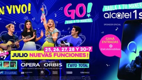 Alcatel es sponsor oficial de “Go! Vive a tu manera” en el Teatro Ópera