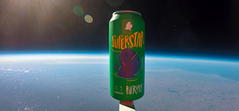 IPA "Superstar" viajó al espacio con Bierhaus