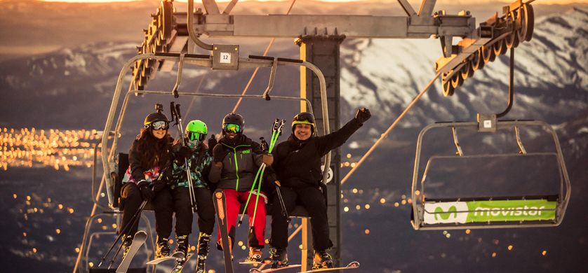 Movistar realizó el primer Movistar Ski Day & Night