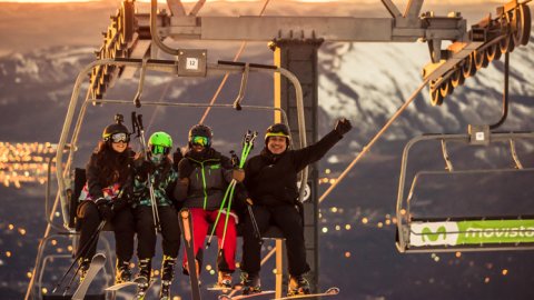 Movistar realizó el primer Movistar Ski Day & Night