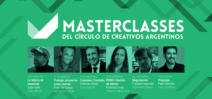 Vuelven los Masterclasses al Círculo de Creativos Argentinos