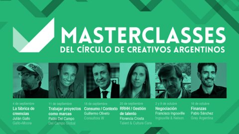 Vuelven los Masterclasses al Círculo de Creativos Argentinos
