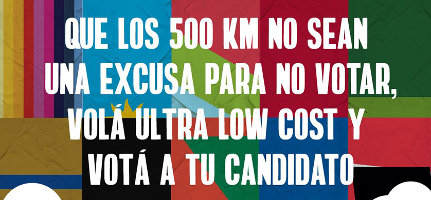 Flybondi lanzó su campaña: "La libertad de votar"