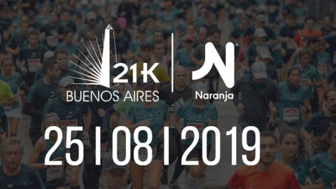 Naranja será main sponsor de la Maratón 21K de Buenos Aires