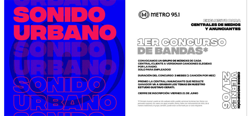 Continúa el concurso de bandas de Metro Media