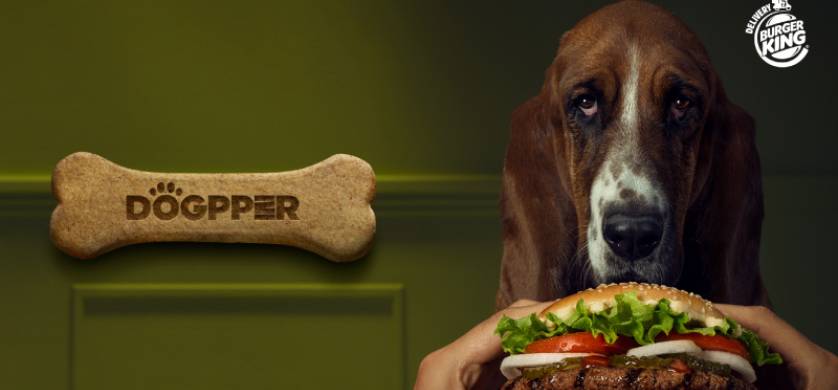 Burger King lanzó "Dogpper", un hueso para perros con sabor a Whopper