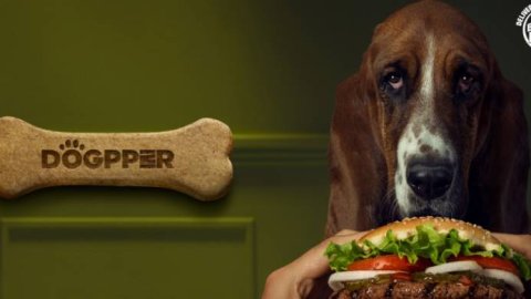 Burger King lanzó "Dogpper", un hueso para perros con sabor a Whopper