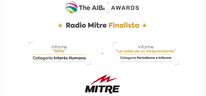 Radio Mitre finalista en los Premios AIBs de Londres