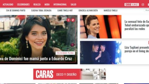 Caras fue el sitio de revistas argentinas más leído en agosto