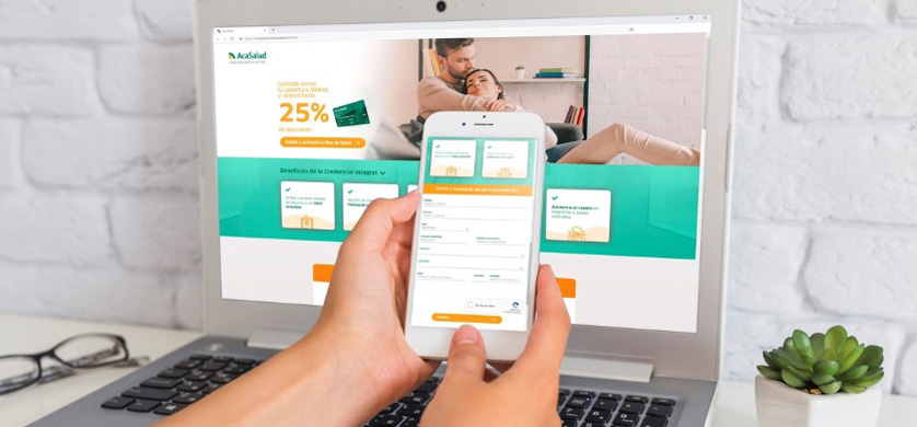 AcaSalud lanzó una nueva herramienta de venta online