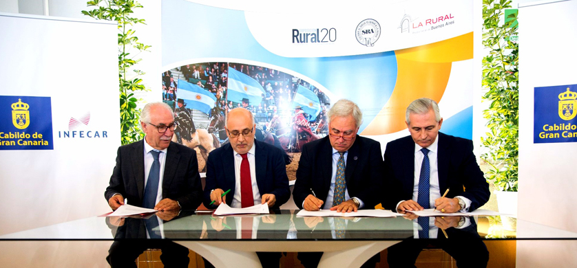 La Rural y la Institución Ferial de Canarias firmaron un convenio de colaboración