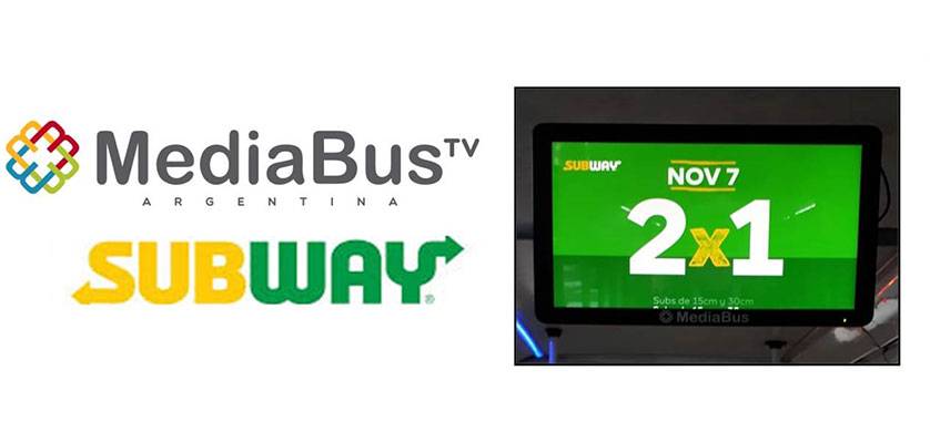 SUBWAY llega a MediaBusTV