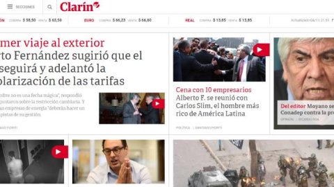 Sitios de noticias: Clarín lideró el tráfico en septiembre