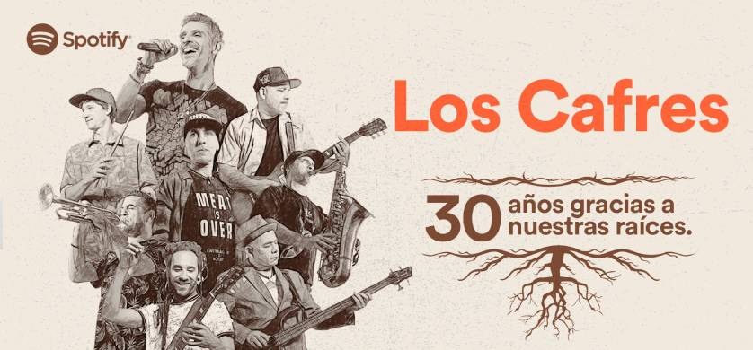Spotify celebró junto a Los Cafres sus 30 años en la música