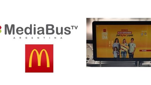 MediaBusTV acompaña a McDonald's con sus pantallas