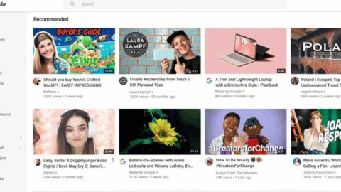 YouTube rediseñó su homepage en desktop y tablets