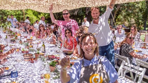 Acción de Gourmet y Supercanal en una bodega de Mendoza