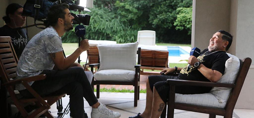 TyC Sports: Diego Maradona entrevistado en Líbero