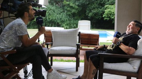 TyC Sports: Diego Maradona entrevistado en Líbero