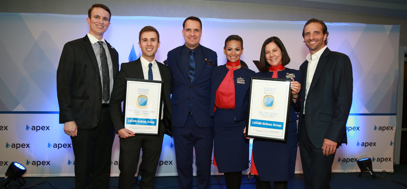 APEX reconoce a LATAM Airlines su experiencia de viaje