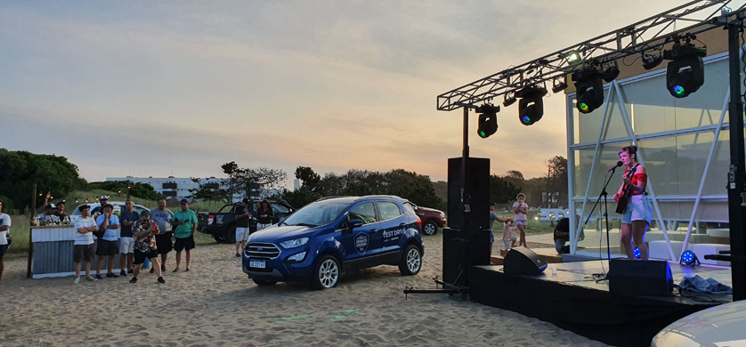 C5N y radios de Indalo cubrieron el "Ford Summer Sunsets" en Pinamar