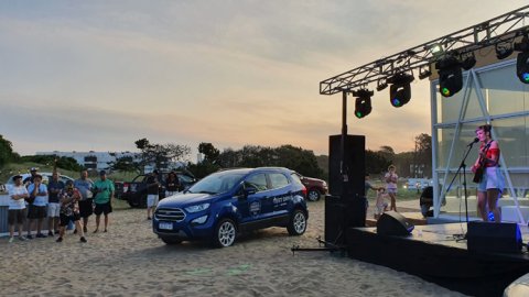 C5N y radios de Indalo cubrieron el "Ford Summer Sunsets" en Pinamar