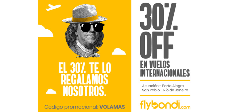 “30% OFF”, la nueva campaña de Humo Rojo para Flybondi