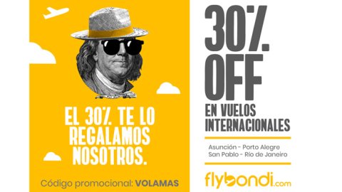 “30% OFF”, la nueva campaña de Humo Rojo para Flybondi