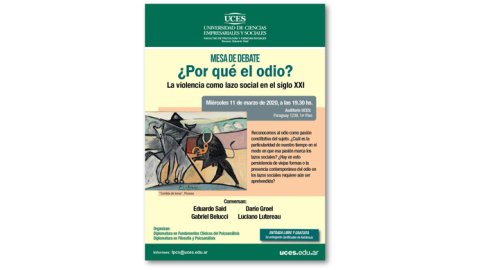 Mesa de debate: La Violencia como lazo social en el siglo XXI