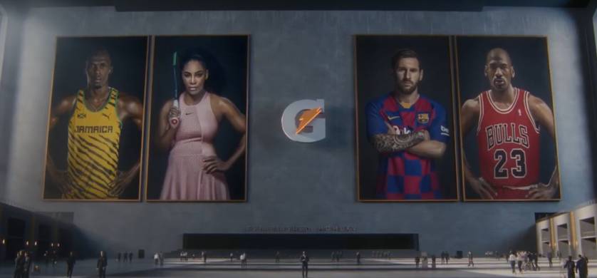 Bolt, Serena Williams, Messi y Jordan, los protagonistas de la nueva campaña de Gatorade "GOAT Camp"