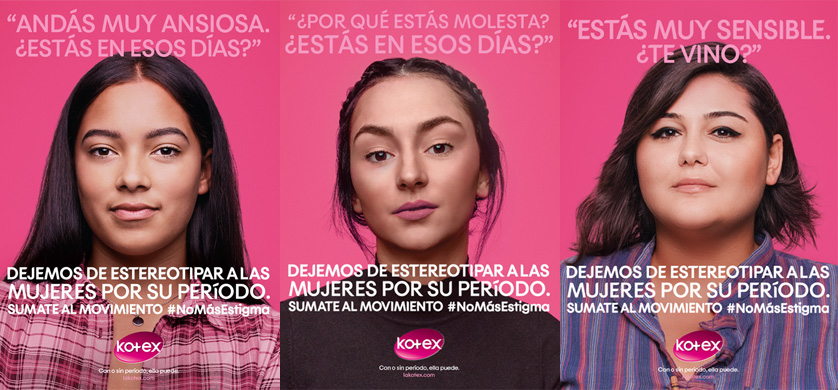Acción de Kotex propone romper con el estigma de la menstruación