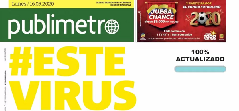 Publimetro Colombia lanza su nuevo diseño