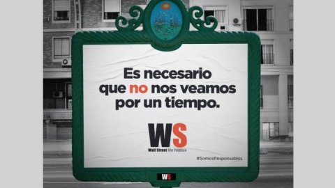 Wall Street Vía Pública se sumó a la campaña "#SomosResponsables"