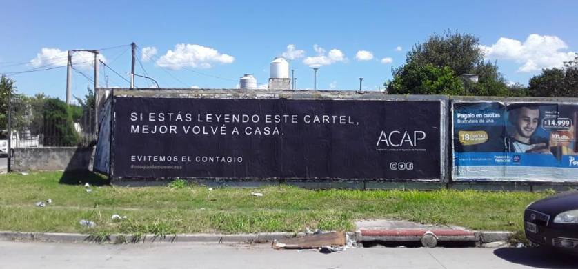 La ACAP creó una campaña apoyando el #YoMeQuedoEnCasa