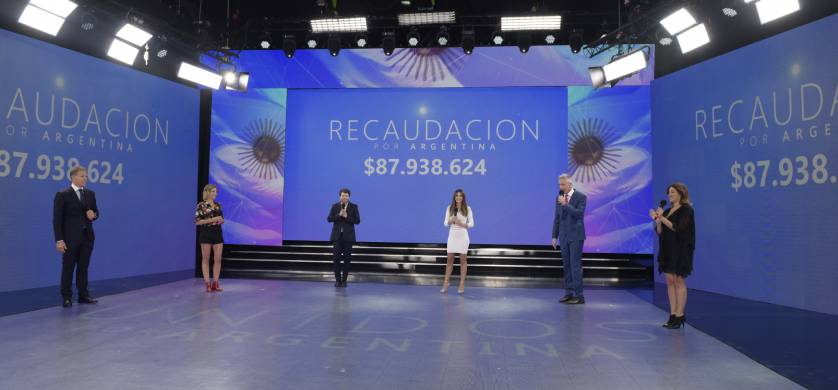 "Unidos por Argentina": El histórico programa solidario transmitido por los canales de aire recaudó 87 millones de pesos