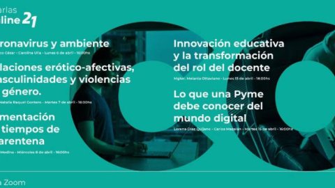 Siglo 21 organiza jornada de charlas online gratuitas