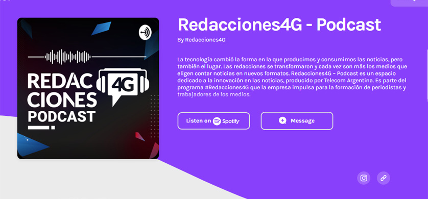 Llegó Redacciones 4G, el podcast de Telecom