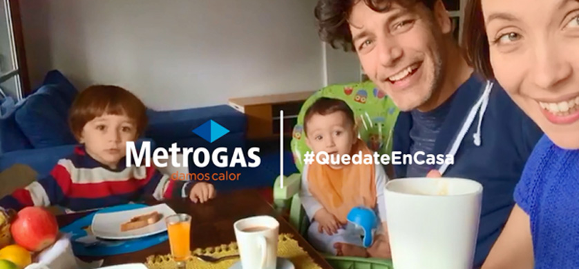 "Quedate en tu hogar", lo nuevo de Liebre Amotinada para Metrogas