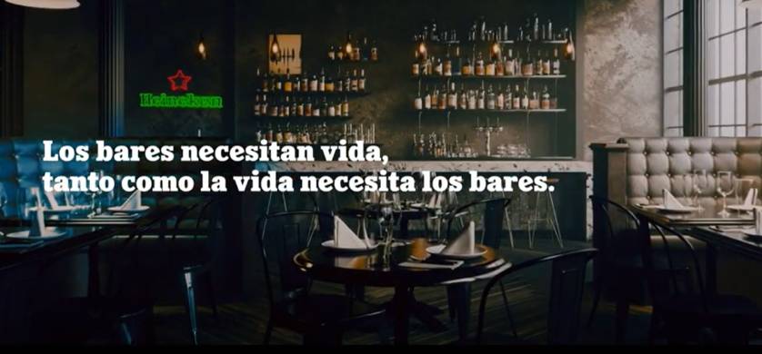Heineken apoya a bares y restaurantes con su campaña "#BackTheBars"