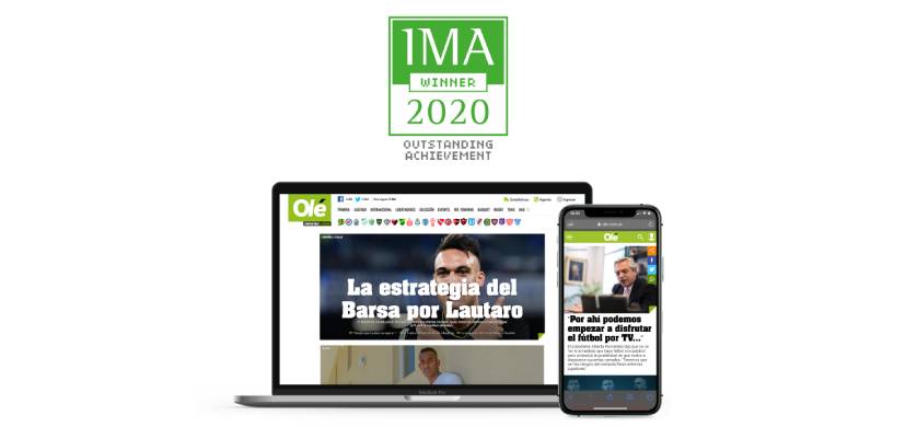 Olé fue premiado en los Interactive Media Awards