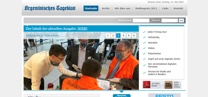 Argentinisches Tageblatt mantiene su redacción online