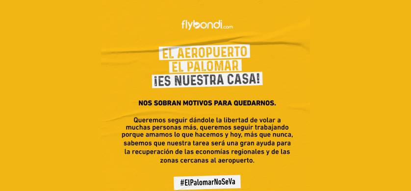 "#ElPalomarNoSeVA", la campaña de los empleados de Flybondi