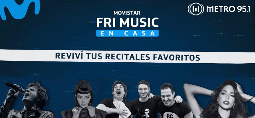 Acción de Movistar en Metro: "Movistar FRI Music en Casa"