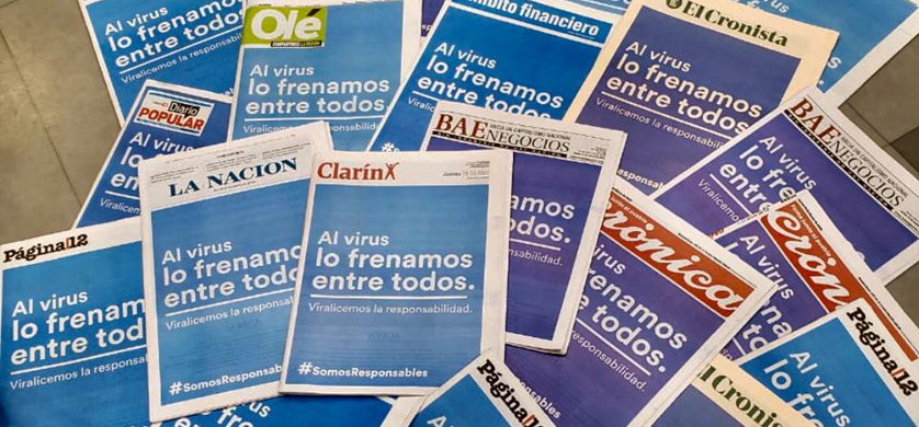 Los medios argentinos reafirman su rol como comunicadores responsables con tres campañas exitosas