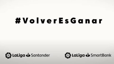LaLiga de España convoca a "un aplauso infinito" para el regreso del fútbol