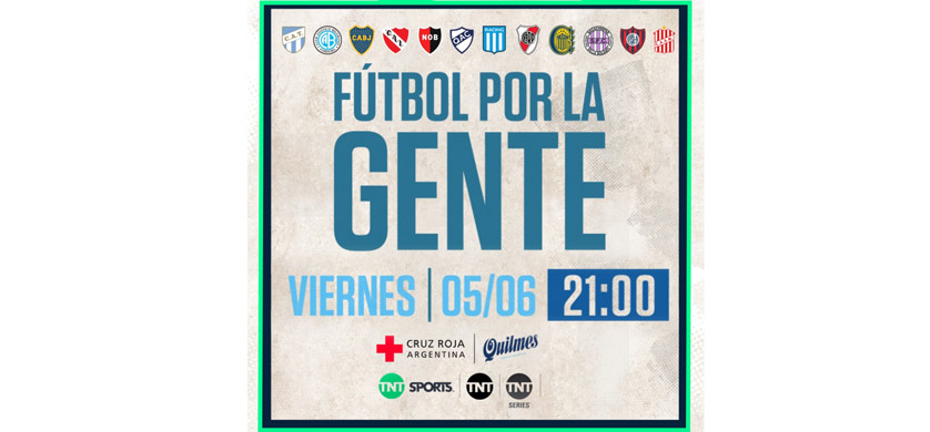 “Fútbol por la gente”, Quilmes y los equipos del fútbol en un show solidario